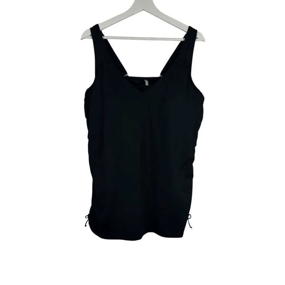 Lands End Women’s Black 20W Long Tankini Top